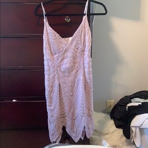 Lilac spaghetti strap dress